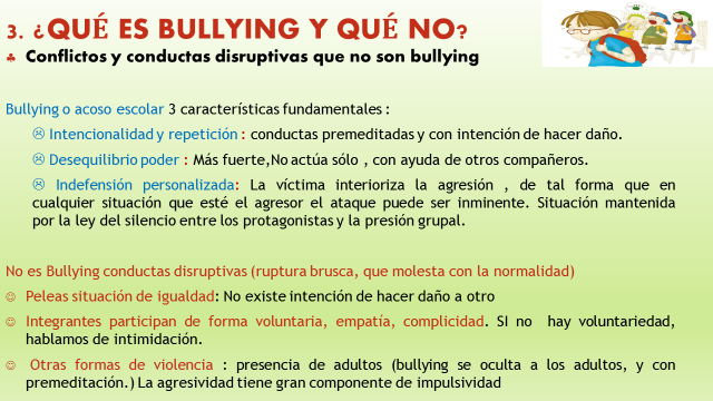 qué es bullying y qué no